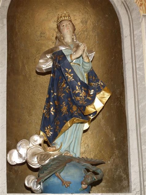 Bott Emiliana Sec Xviii Statua Della Madonna Immacolata