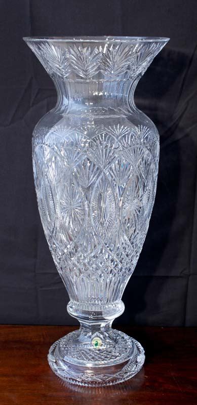 Lot 200 Unique Waterford Crystal Vase 60cm High By Morgan O