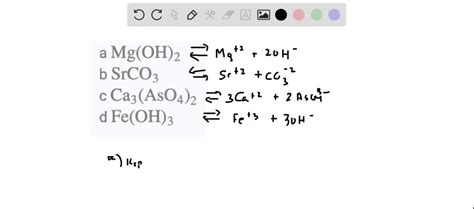 Solvedwrite Solubility Product Expressions For The Following Compounds A Mathrm Ba 3 Left