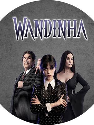 Painel Redondo Wandinha Wednesday Addams X Compre Produtos