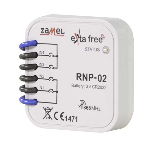 Radiowy bateryjny nadajnik dopuszkowy 4 kanałowy RNP 02 SklepElektro24