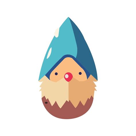 Premium Vector Little Gnome With Hat Cartoon