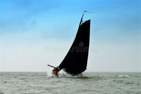 Sailing Fishing Boats on the IJsselmeer, Holland Stock Image - Image of ...