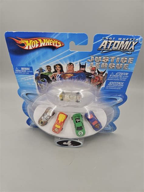 Hot Wheels Atomix Justice League Set Of 5 Micro Vehicles Cars In Package