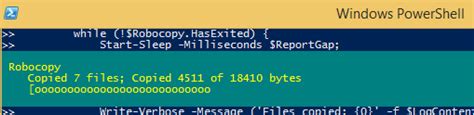 Custom RoboCopy Progress Bar In PowerShell Stack Overflow
