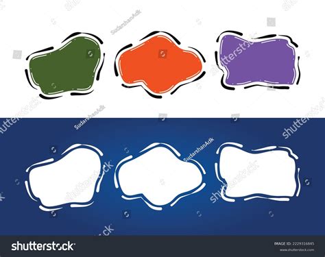 Blank Vector Simple Clipart Set Offer Stock Vector (Royalty Free ...