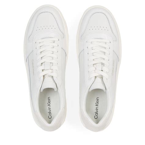 Sneakers Calvin Klein Low Top Lace Up Bskt HM0HM01254 Weiß eschuhe de