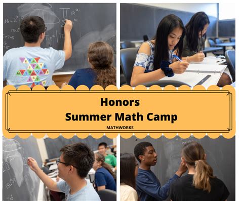 Honors Summer Math Camp Mathworks Texas State University