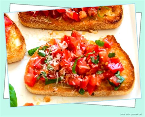 Receta Tradicional De Bruschetta F Cil Y R Pida Plancha Teppanyaki