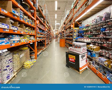 Aisle At The Home Depot Hardware Store San Diego Usa Editorial Stock