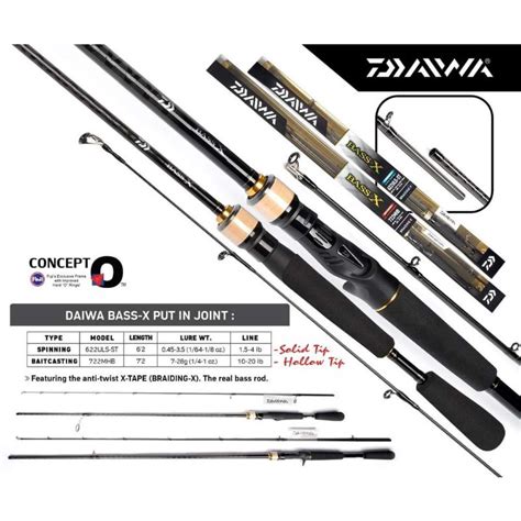 Jual Joran Bc Daiwa Bass X Fuji Braiding X Jdm Series Shopee Indonesia