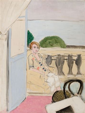 Femme Assise Sur Un Balcon Henri Matisse Wikiart Org