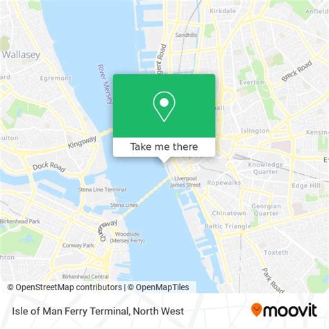 How to get to Isle of Man Ferry Terminal in Liverpool by bus or train?