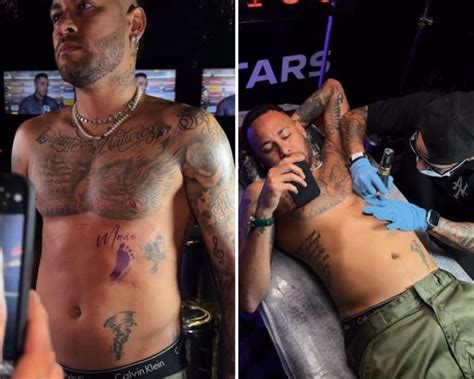 Neymar Faz Nova Tatuagem E Homenageia Mavie