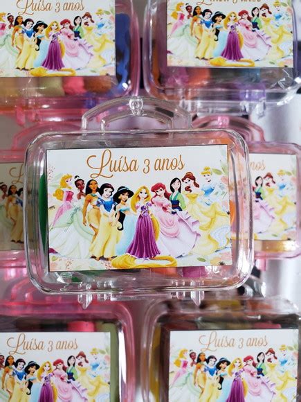 Kit Mini Maletinha Massinha De Modelar Princesas Da Disney Elo7