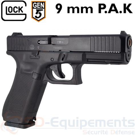 Pistolet Glock 17 Gen 5 9mm PAK SD Equipements