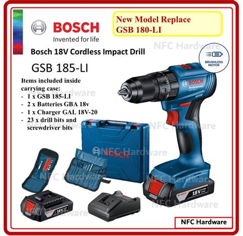 Bosch Gsb Li Cordless Impact Drill V Gsb Li Lazada