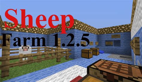 Sheep Farm 1.2.5 by Karolsw2 MULTIPLAYER Minecraft Project