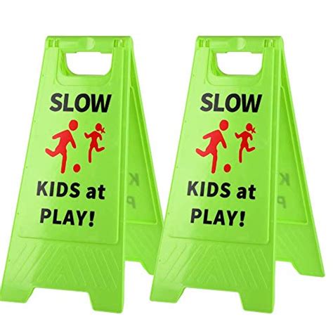 Buy Cerlmland Slow Kids At Play 2 Pack Green Child Safety Slow Down