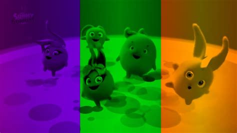 Sunny Bunnies Intro Presents In Primary And Secondary Color Effects