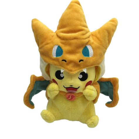 Hot Pikachu Cosplay Mega Charmander Plush Toys Cute Kawaii Animals Soft ...