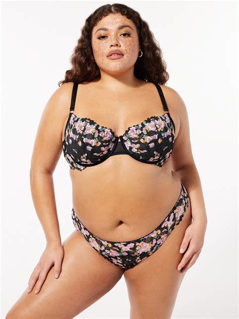 Savage Not Sorry Unlined Lace Balconette Bra In Black Multi Savage