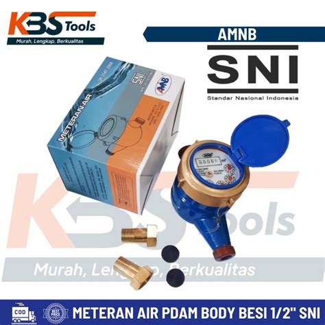 Meteran Air Pdam Body Besi Amnb Original Sni Pam Water