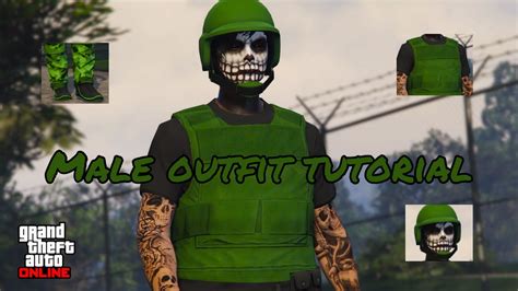 Gta Online Green Male Outfit Components Tutorial With Gun Belt