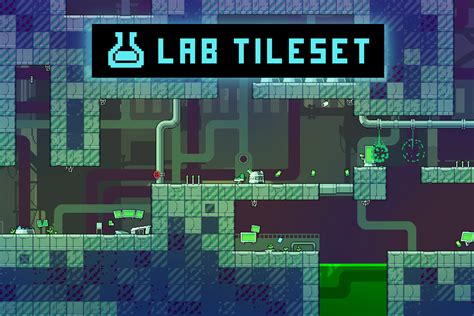 Sci Fi Lab Tileset Pixel Art Game Sprites Images Nbkomputer