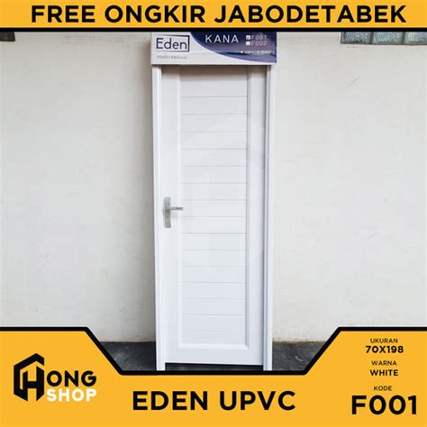 Promo Pintu Kamar Mandi Upvc Eden Kana Full Panel X F T Wood