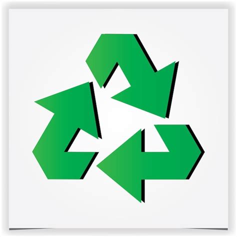 Reciclar icono reutilizar logo color verde reciclar símbolo ilustración