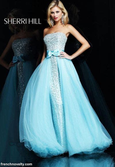 Sherri Hill Long Beaded Prom Dress With Sheer Overskirt 2896 French