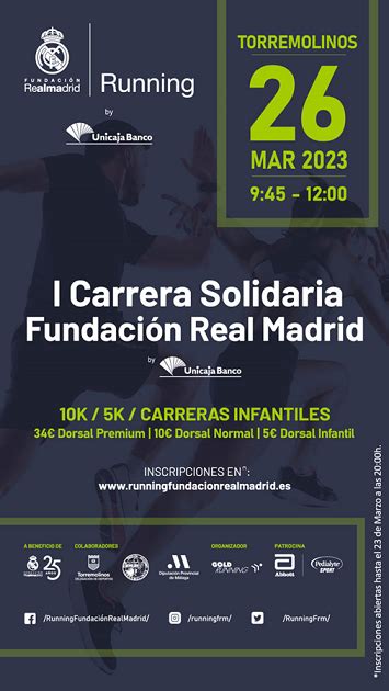 La I Carrera Solidaria Fundación Real Madrid del domingo 26 en