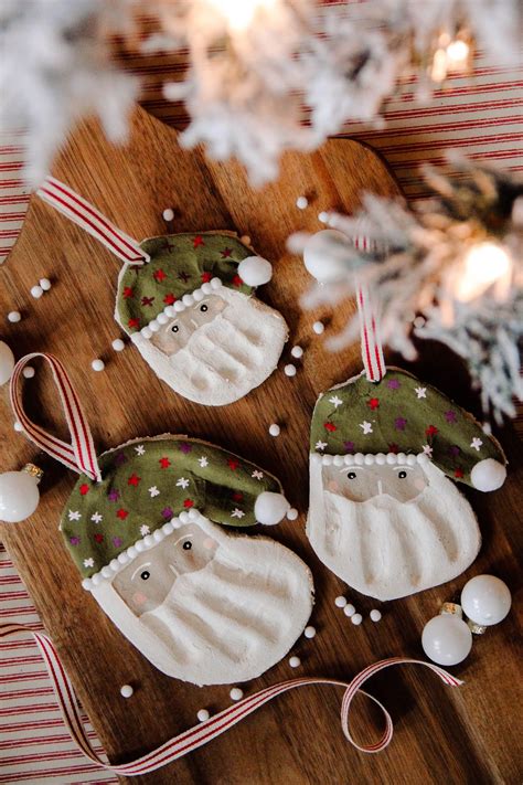 Santa Salt Dough Handprint Ornaments Easy Salt Dough Recipe Artofit