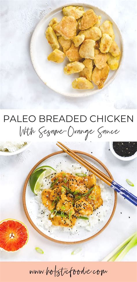 Healthy Sesame Chicken Gluten Free And Paleo Healthy Sesame Chicken Paleo Breaded Chicken