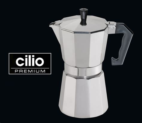 Cilio Espressokocher Aluminium Classico Tassen Induktion Geeignet