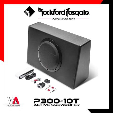 Jual Subwoofer Aktif Bass Box Rockford Fosgate P300 10t 10 Inch Active Sub Bassbox 10 Inci Built