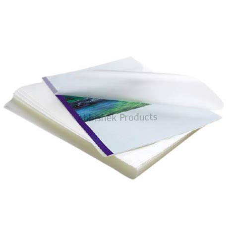 A4 350 Mic Hot Lamination Pouch Glossy 100 Sheets For Id Cards