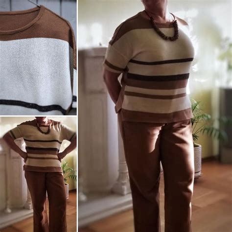 Наталья on Instagram: “Показываю Футболку из хлопка, которую вязала ...