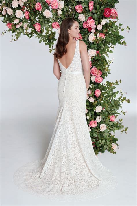 Style 11091 Allover Lace Fit And Flare Gown Sweetheart Gowns