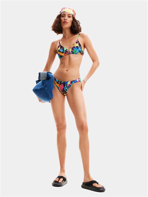 Desigual Bikini Partea De Jos Jungle 24SWMK11 Colorat Modivo Ro