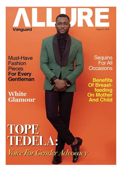 Tope Tedela is a Voice for Gender Advocacy in Vanguard Allure’s Latest ...