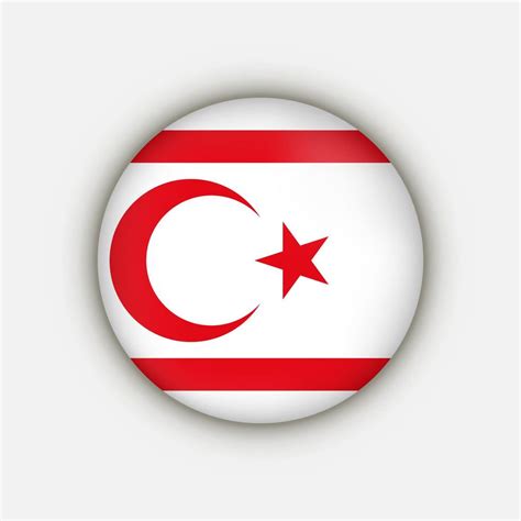 Country Northern Cyprus. Northern Cyprus flag. Vector illustration ...