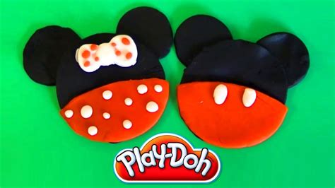 Dibusymas Play Doh Mickey And Minnie Mouse Disney Playdough By