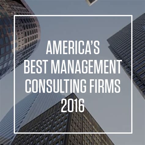 America’s Best Management Consulting Firms