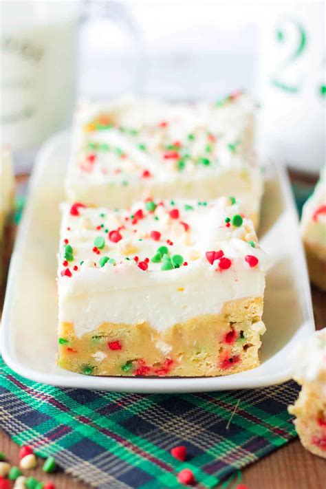 Christmas Sugar Cookie Bars Mama Loves Food