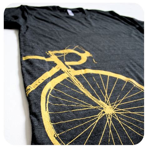 Road Bike T Shirt Womens Fitted Tee Charcoal Black Bicycle Etsy