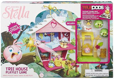 Angry Birds Telepods Tree House Playset Game [Stella, Luca, & Poppy ...