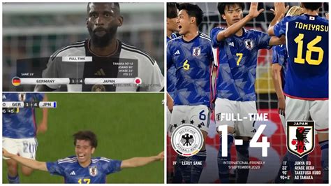 4-1 victory for the Japan National Football Team against Germany in an international friendly match