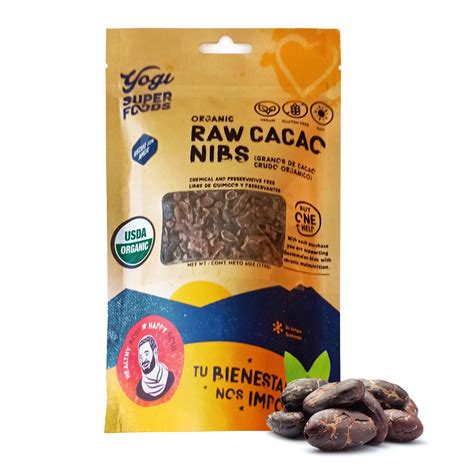 Amazon Yogi Super Foods Organic Raw Cacao Nibs Unsweetened